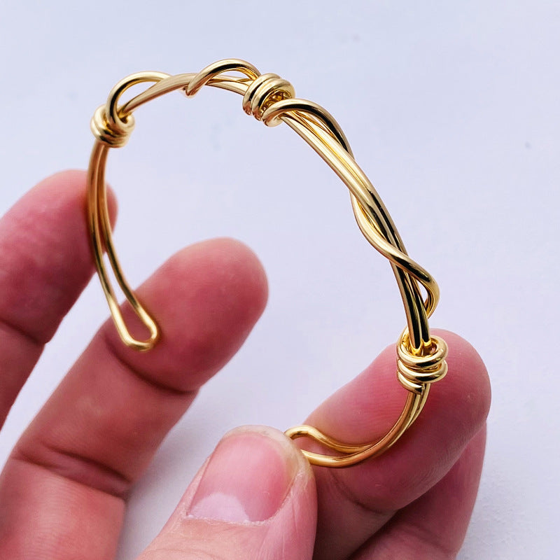 Wholesale Wrapped Knotted Vintage Copper Bracelets